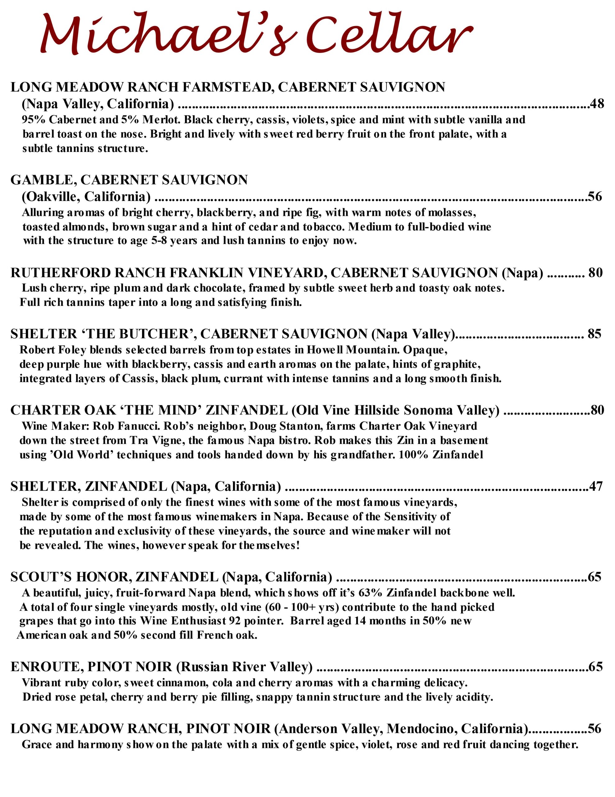 Michael Cellar wine page 3 June 2025 2550X3300